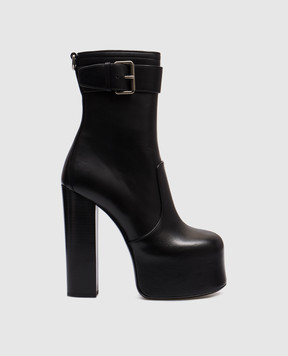 Saint Laurent Чорні шкіряні ботильйони 6876621Y800
