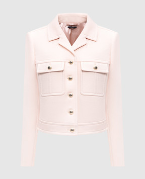 Tom Ford Бежевая укороченная куртка SAFARI из шерсти CS1266FAX567