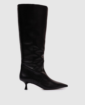 Stuart Weitzman Черные кожаные ботинки NAOMI SI430