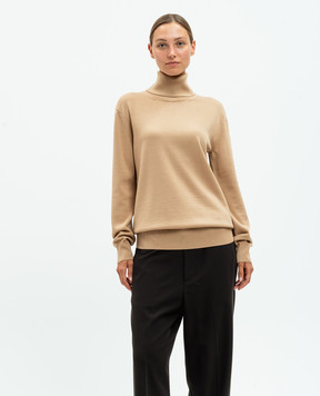 Jil Sander Бежевый гольф из шерсти J04GP0002J14532