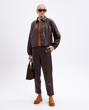 Twinset Коричневая куртка с логотипом 252TP2090