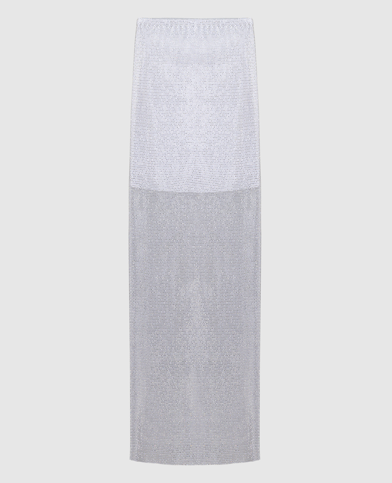 White maxi dress with crystals