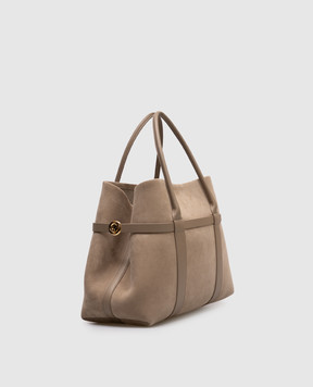 Loro Piana Бежевая сумка-тоут Ghiera из нубука FAP4826