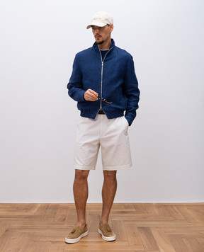 Brunello Cucinelli Синяя футболка M0B137427