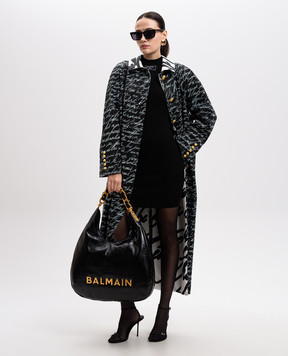Balmain Двостороннє пальто в принт Love Letter EF1UE100VH64