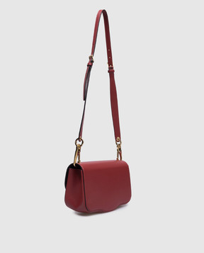 Valentino Червона шкіряна сумка-месенджер з логотипом VLogo 5W2B0N90MIM