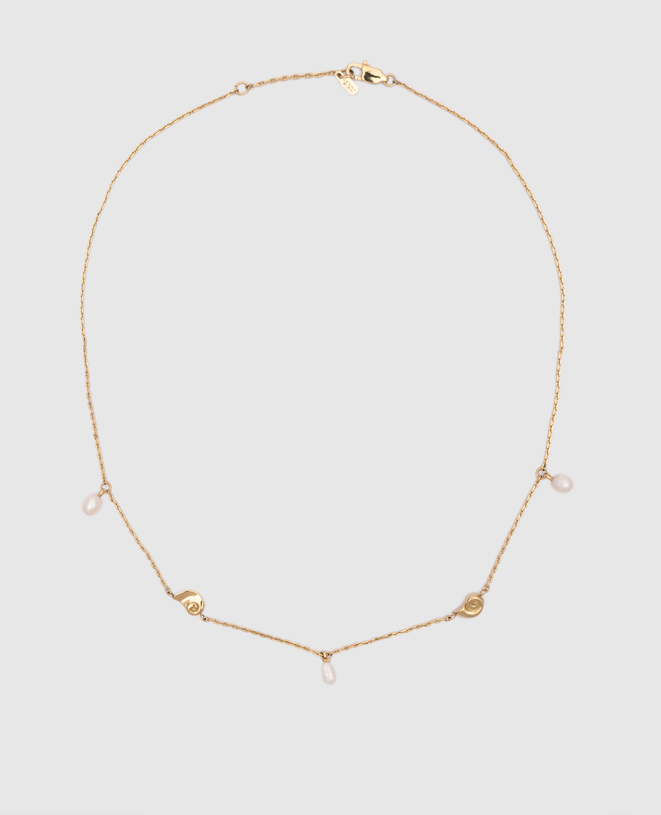 

Золотистая цепочка Lucille с жемчугом, Золотистый, Колье