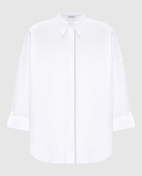 Brunello Cucinelli Біла сорочка прямого крою M0091MA636