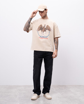 AMIRI Чорні джинси з патчем логотипа AMDNGH1038