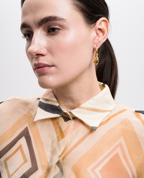 Shyla Золотые серьги с позолотой 22 карат. CRESSIDAEARRINGS