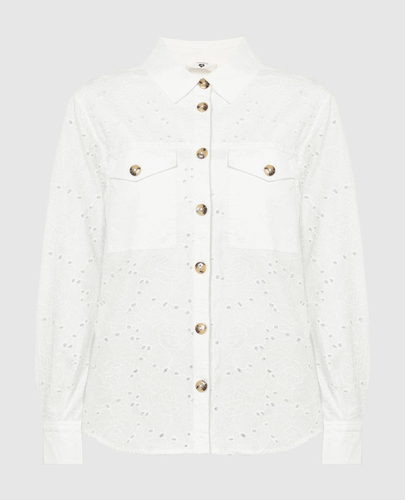 White shirt with broderie embroidery