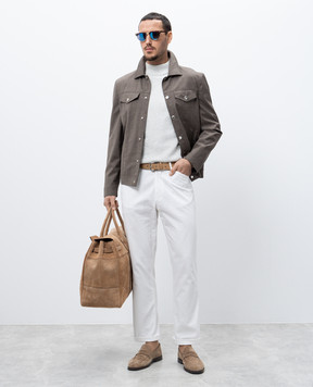 Brunello Cucinelli Коричневая куртка из шерсти MM4506413
