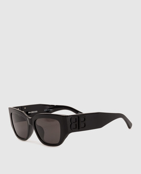 Balenciaga Черные очки Dynasty D-Frame с фактурным логотипом 794343T0039