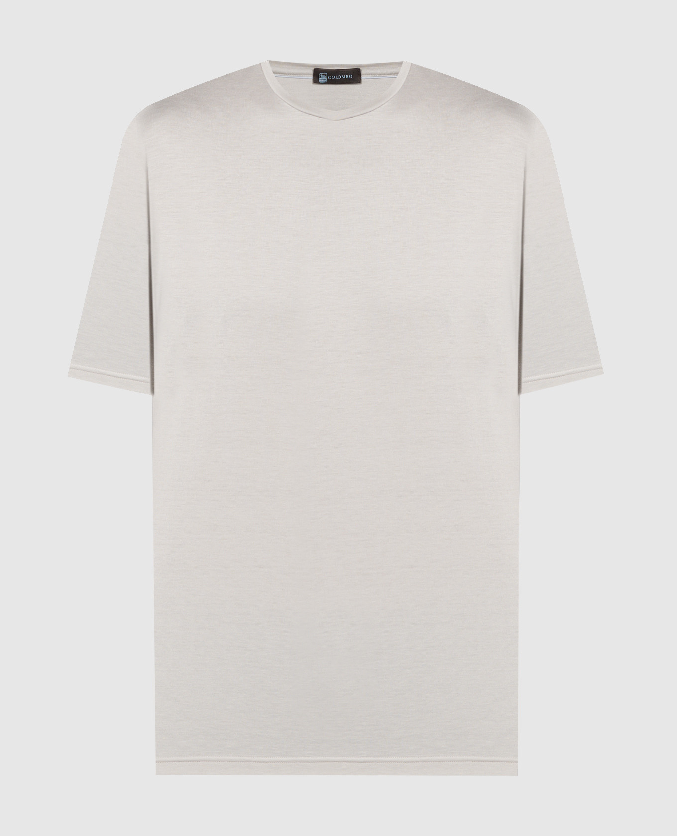 Gray T-shirt with silk