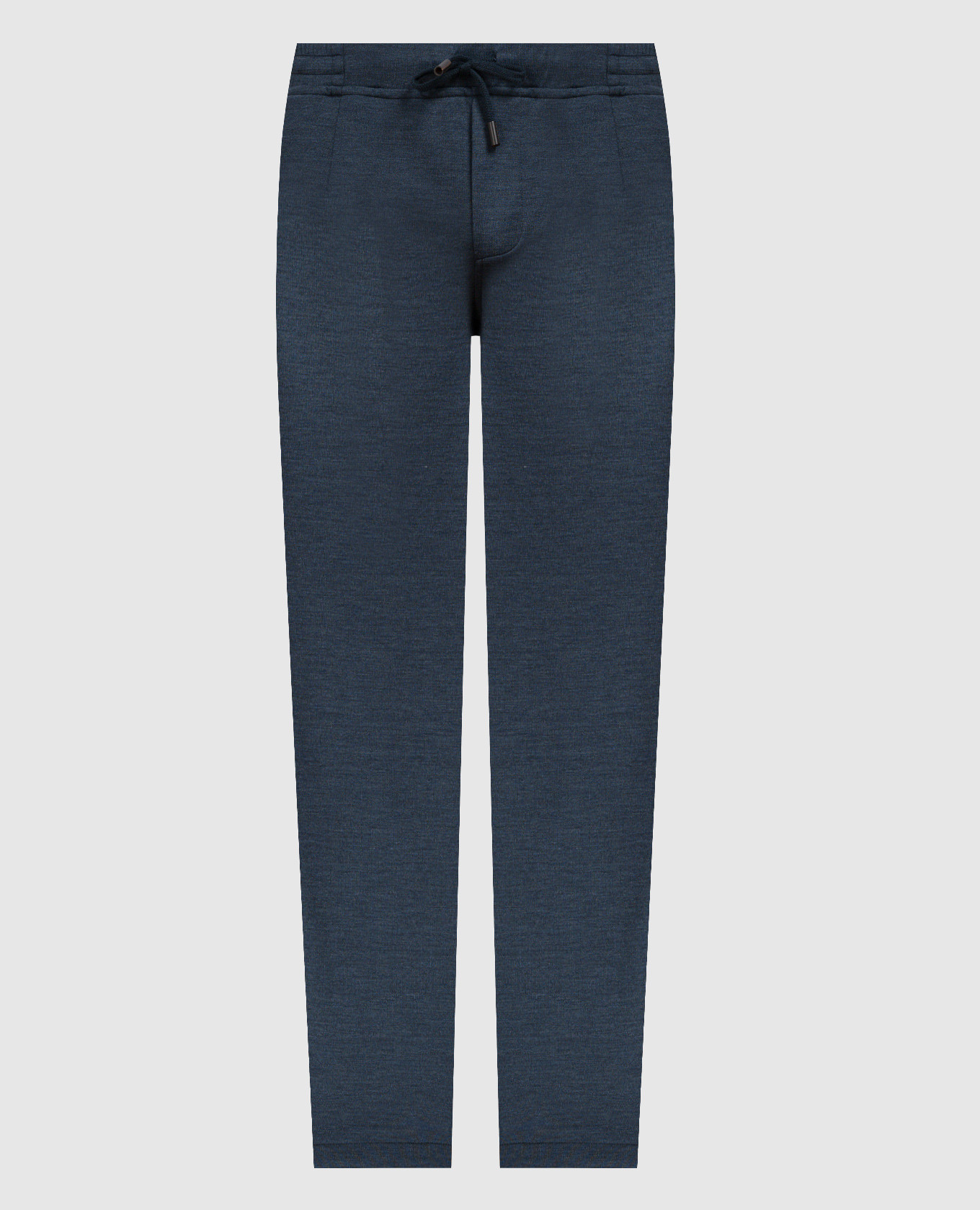 Blue sports pants with silk