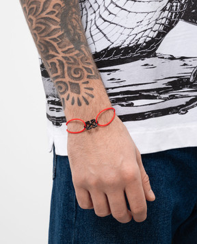 Off-White Червоний браслет Arrow OMOA10AC99MET001