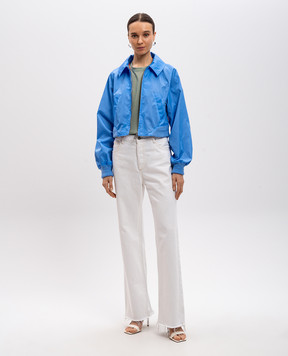 Victoria Beckham Блакитна куртка Harrington 1125WJK006259A