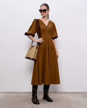 Max Mara Коричневое платье PEDAGGI PEDAGGI