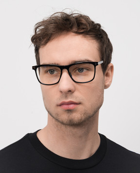 Tom Ford Чорні окуляри BLUE BLOCK з монограмою логотипа FT6038B