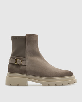 Santoni Серые замшевые ботинки WTEI71104GOMTHIO
