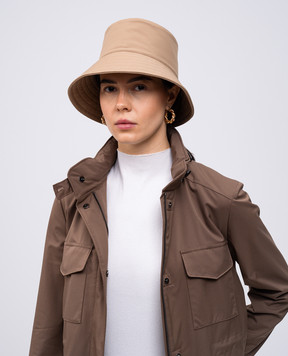 Loro Piana Бежевая панама Zita с логотипом FAP9983