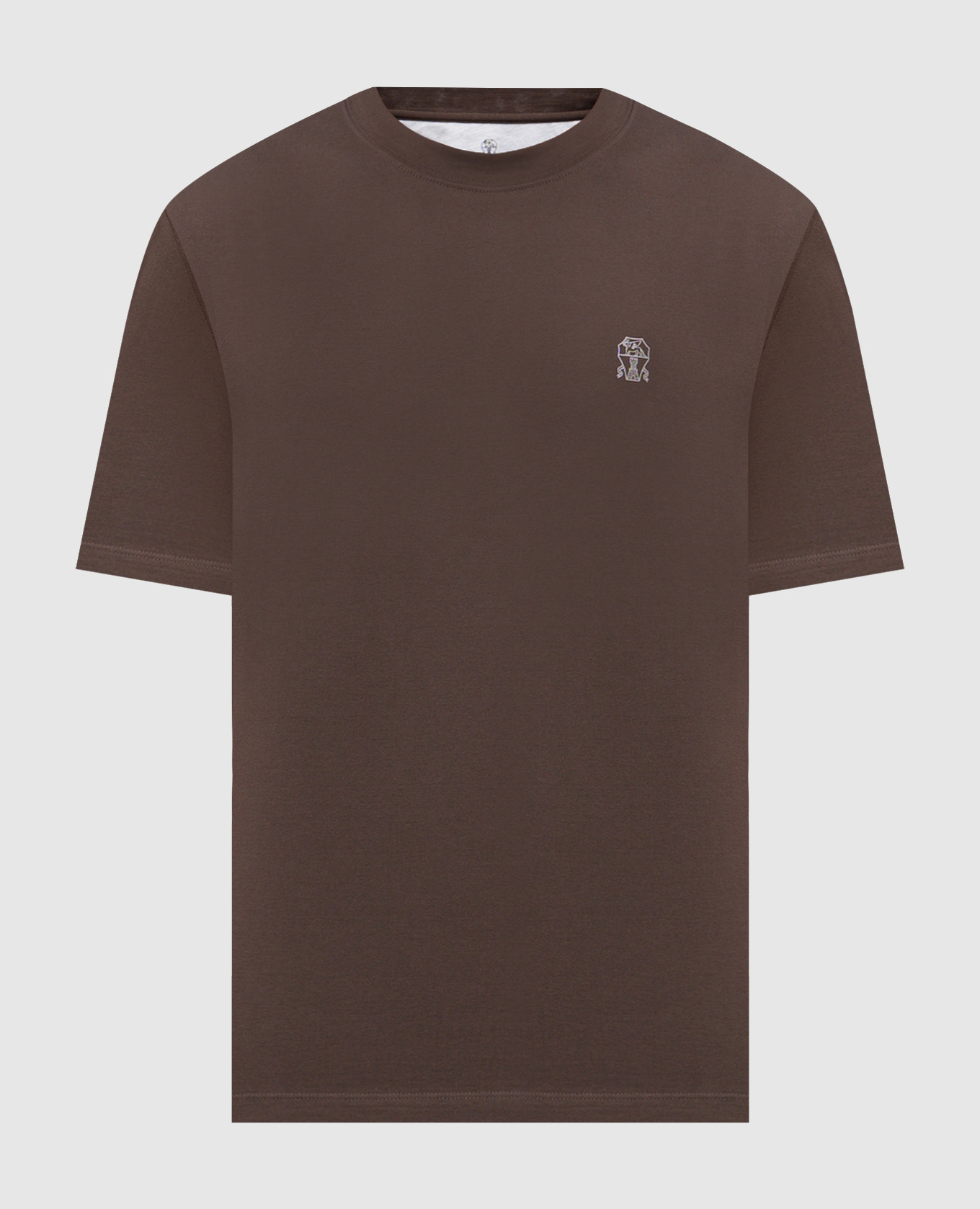 

Коричневая футболка с принтом логотип логотип, Коричневый, Футболки