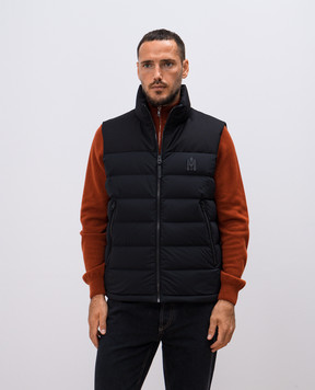 Mackage Чорний стьобаний пуховий жилет Bobby-Z з логотипом BOBBIEZ