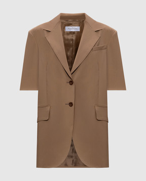 Max Mara Коричневий жакет Ottuso з коротким рукавом OTTUSO