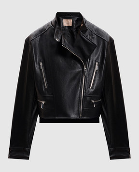 Twinset Чорна куртка в стилі косухи 251TP2560