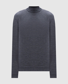 Cashmere&Whiskey Сірий меланжевий джемпер з вовни мериноса 97397