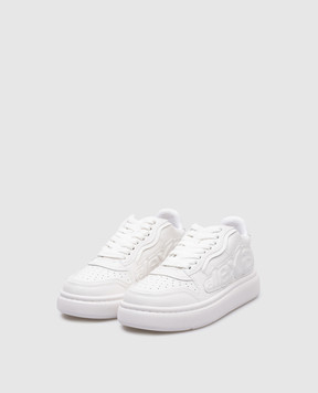 Alexander Wang Белые кожаные кроссовки Puff 30124N031