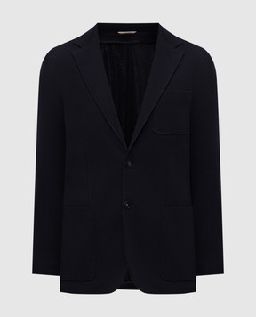 Canali Синій блейзер з вовни JJ03342J0147