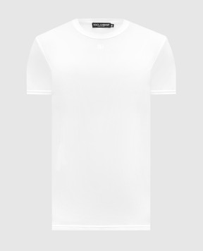 Dolce&Gabbana Белая футболка с логотипом G8SX0ZG7PIY