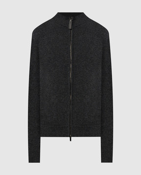 Canali Серый кардиган из шерсти и кашемира MK02164C0022