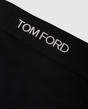 Tom Ford Черные трусики-тонг с логотипом KNJ009JEX011