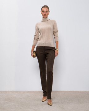 Allude Бежевий светр з кашеміру та шовку 24577021