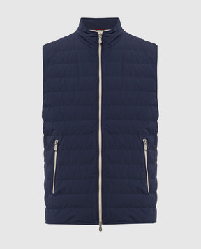 Brunello Cucinelli Синий пуховый жилет MM4911797