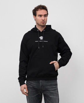 Versace Черные худи Medusa Milano 10139791A11493