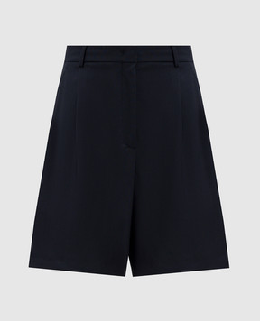 Max Mara Weekend Синие шорты BELBO из шерсти BELBO