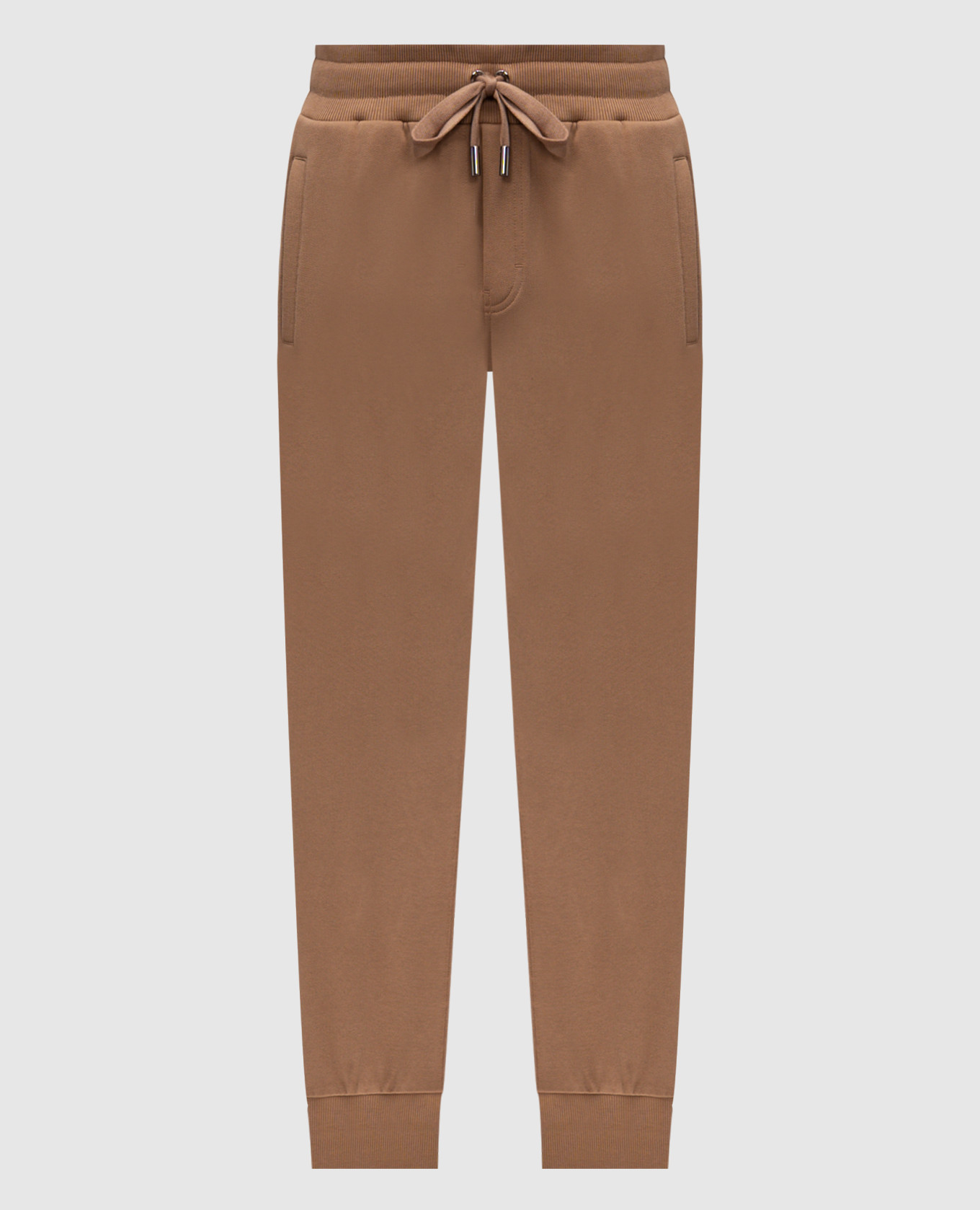 

Бежевые джогеры с логотипом, Бежевый, Брюки джоггеры