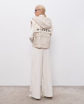 Max Mara Weekend Двухсторонний бежевый жилет LEVANTE LEVANTE