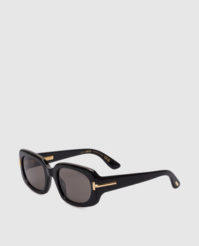 Tom Ford Чорні сонцезахисні окуляри ICON з логотипом FT1253