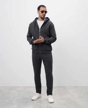 Dolce&Gabbana Сіра спортивна куртка з логотипом G9IF0TG7JYX