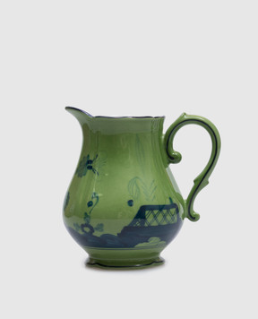Ginori 1735 Зеленый фарфоровый молочник из коллекции Oriente Italiano 003RG00FLT000G00123600