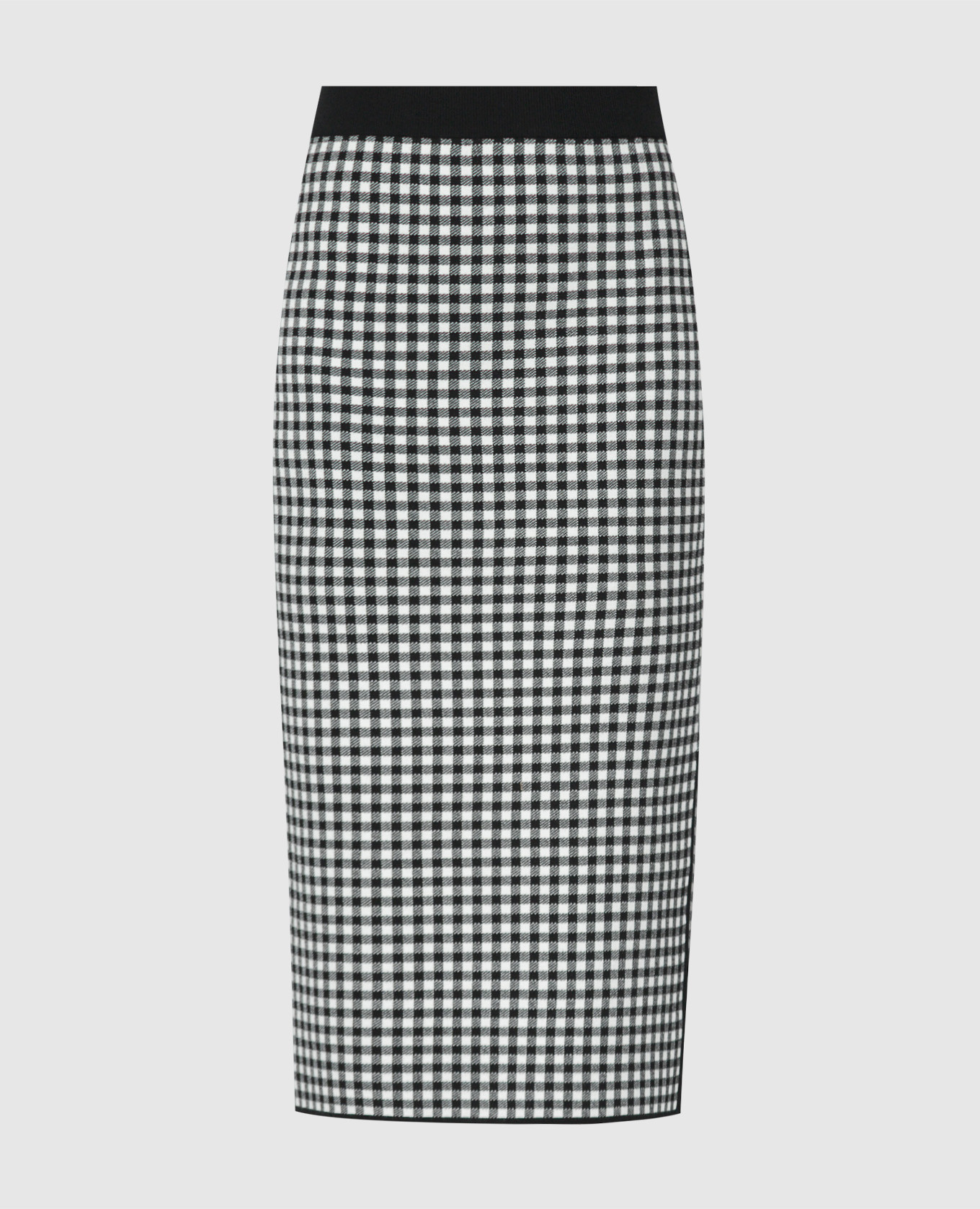 Dalmine black plaid skirt