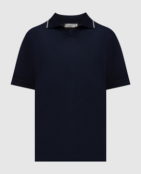 Canali Синее поло MK02261C1051