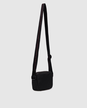 Off-White Чорна сумка з принтом емблеми логотипа OMNQ099S25FAB002