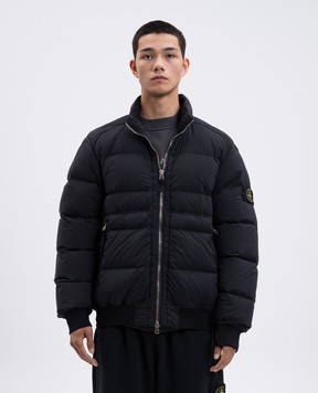 Stone Island Чорна пухова куртка з логотипом K2S154100039S0028