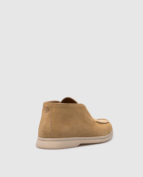 Loro Piana Жовті замшеві дезерти FAE9959sh