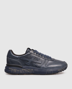 Premiata Синие кожаные кроссовки MICK с винтажным эффектом MICKNERO